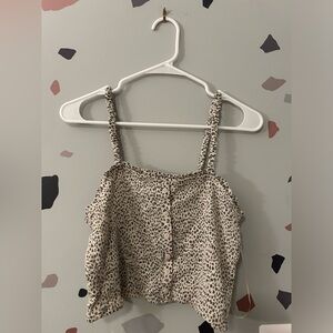 Leopard Crop Top